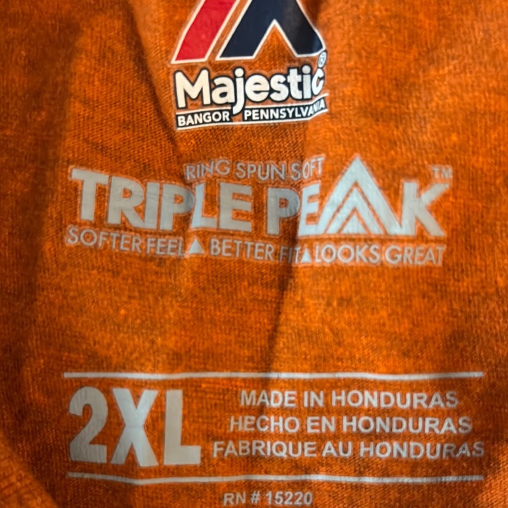 Majestic Orange Philadelphia Flyers Tee - Picture 3 of 3